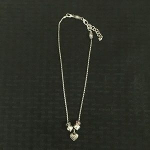 Brighton Reversible Crystals Heart Necklace
